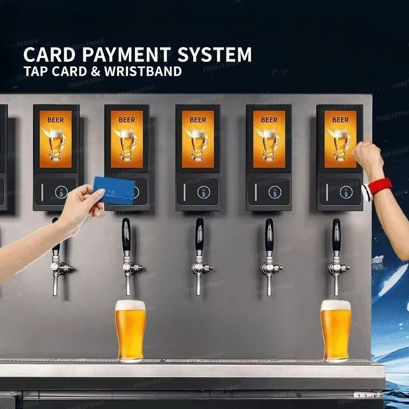 Smart Card Beer Vending Machine, Multi-Flavor Support & Stainless Steel, Unmanned Operation Customized