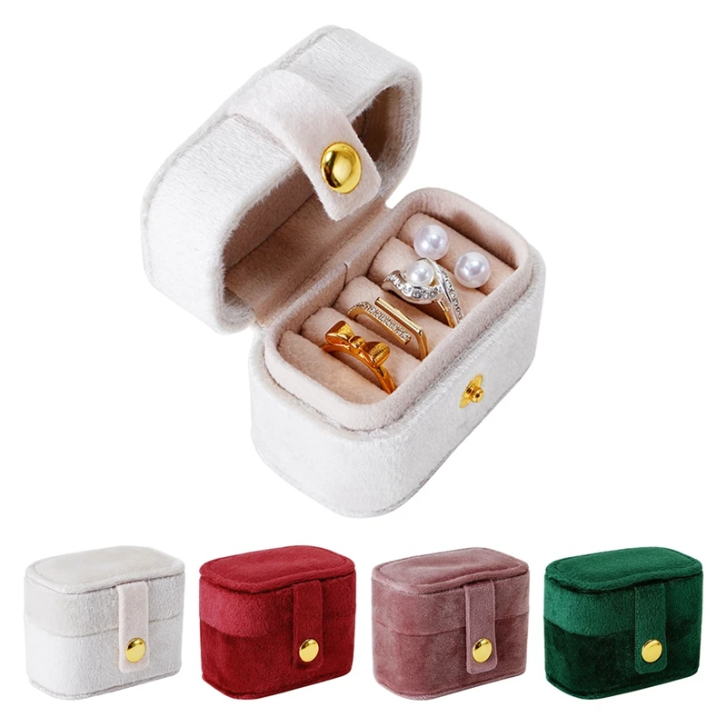 Portable Jewelry Box Jewelry Organizer Display Travel Jewelry Case Boxes Jewelry Leather Storage Jewelers Box