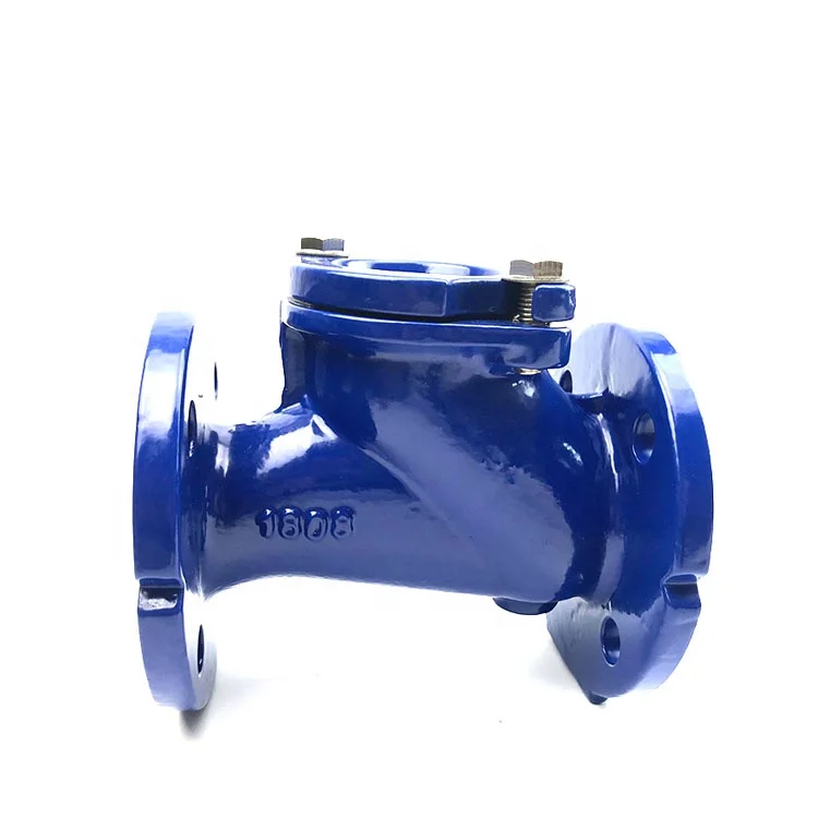 Flanged Cast Ductile Iron Rubber Ball Check Valve DN80 PN16