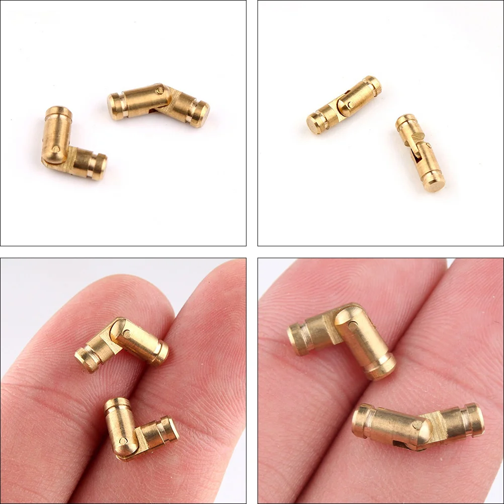 

10Pcs Hardware Hinges Vintage Copper Hinges for Wooden Box Gift Case Jewelry Box Present Case Durable Replacement