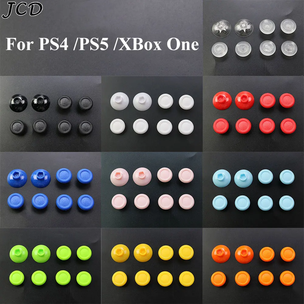 JCD Replacement 8 in 1 Button For PS4 PS5 Handle Rocker Cap Mushroom Head Cover For Xbox One Non-Slip Thumb Stick Grip Caps