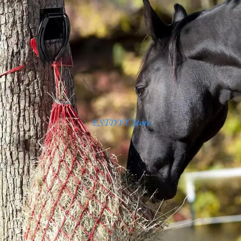 G6DE قطعتان من حلقات ربط الحصان مع براغي توسيع ومرفقات معدات الحصان متينة #3