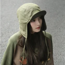 Ins cappelli Bomber in pile moda per uomo e donna autunno e inverno ciclismo all'aperto protezione per le orecchie a prova di freddo e caldo berretto Russia