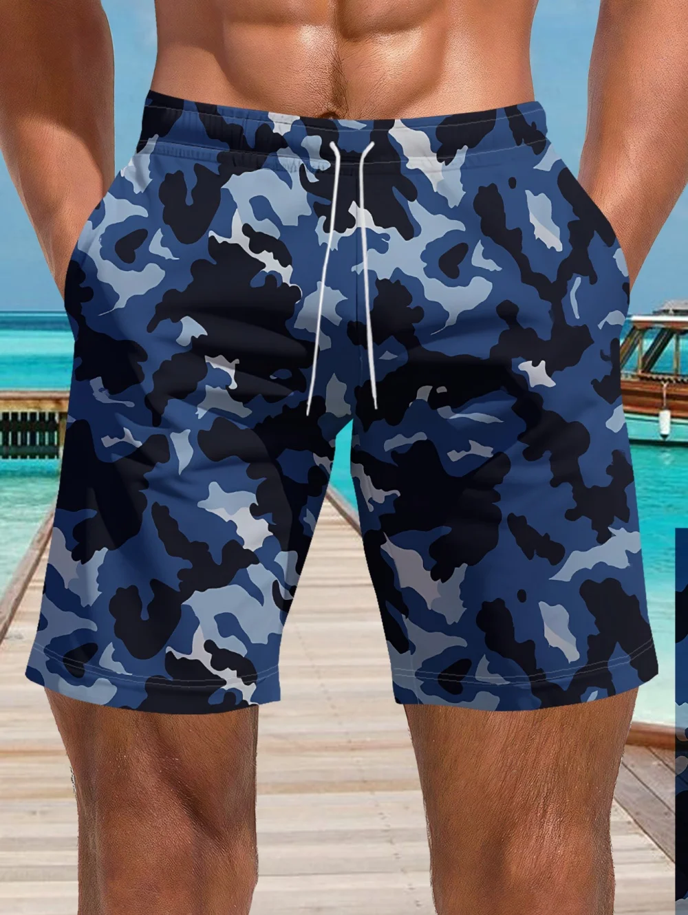 New 3D Printed Camouflage Graphics Beach Shorts Surf Board Trunks Short Pants Sports Shorts Swimwear Oversize Man Summer Clothes