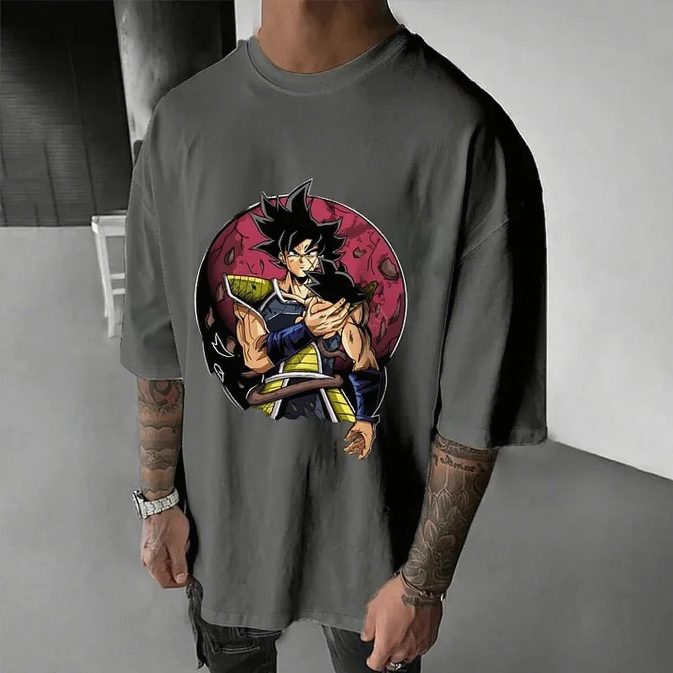 Anime t camisa homem mulher dragon ball goku verão manga curta algodão streetwear gráfico camiseta casual y2k topos mangá japonês impressão