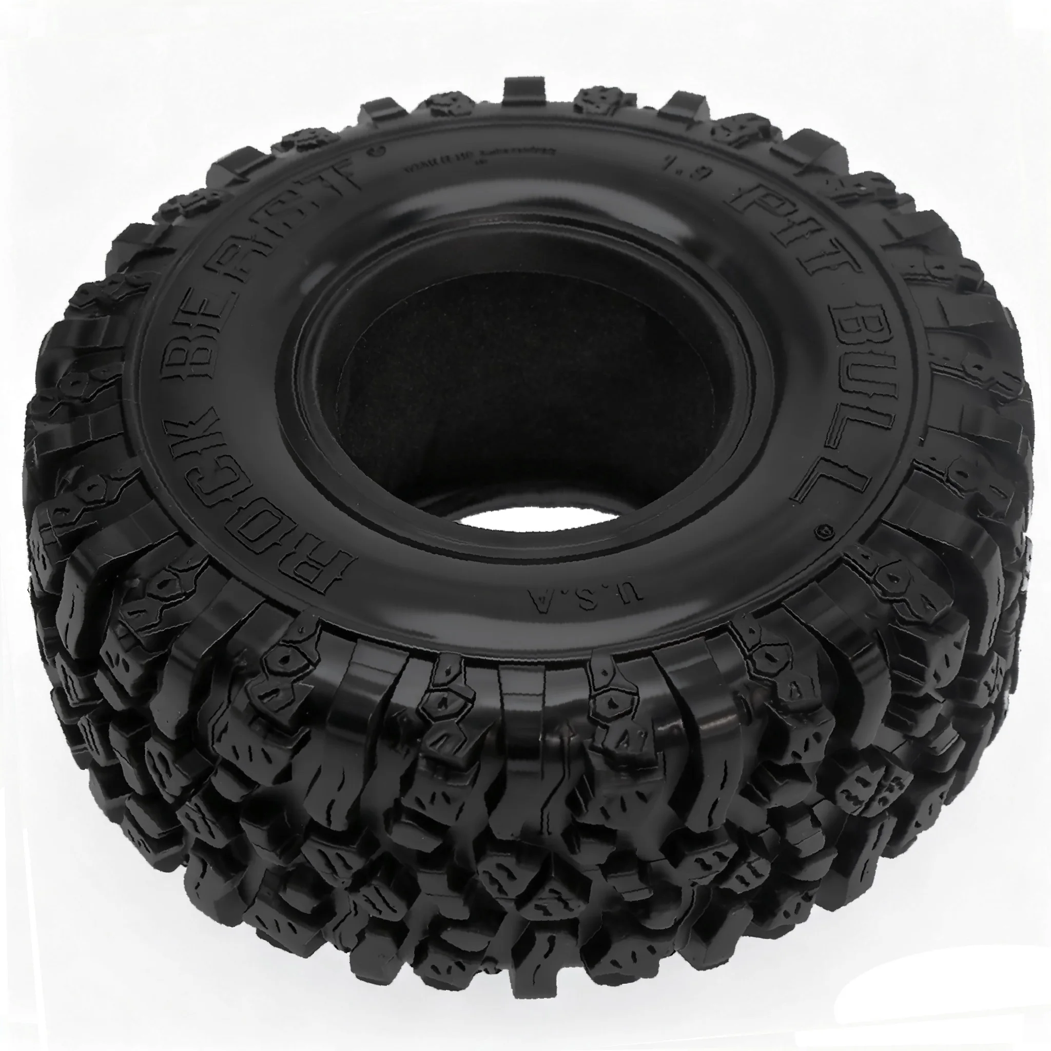 4 pezzi da 1.9 pollici pneumatici in gomma 1.9 pneumatici delle ruote 110x42mm per 1/10 Rc Car Crawler Trax Trx4 Trx6 Axial Scx10 Axi03007 90046