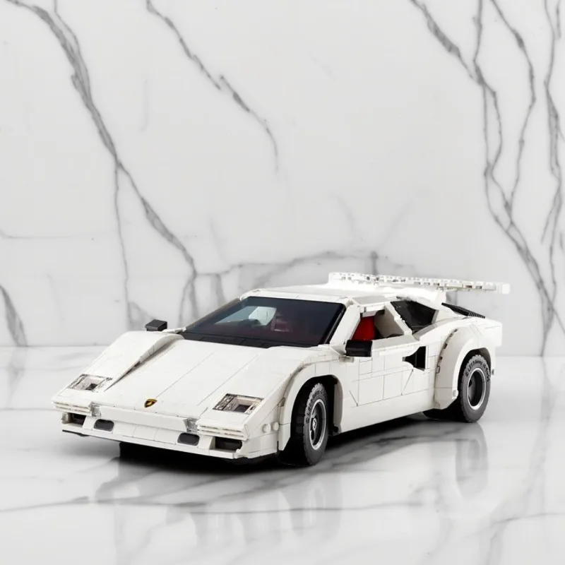 2024 new MOC Countach 5000 QV building blocks 1506Pcs super racing vehicle model classic series building blocks car technology t