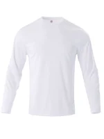 T-shirt uni décontracté pour hommes T-shirt à manches longues pour hommes mode Fitness T-shirt à manches longues chemisier pour hommes 1