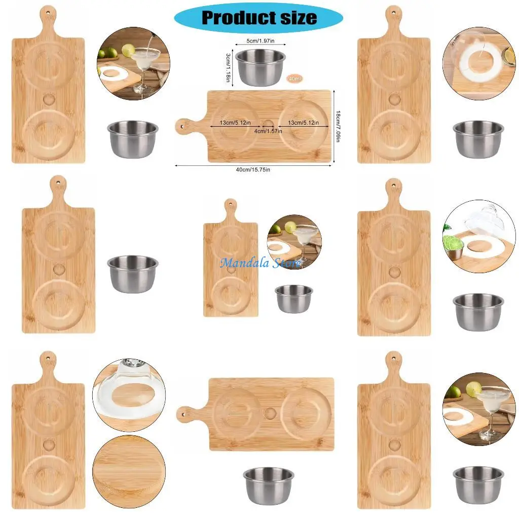 

U2JC Hardened Pine Cocktail Tray For Bartenders And Home Entertaining