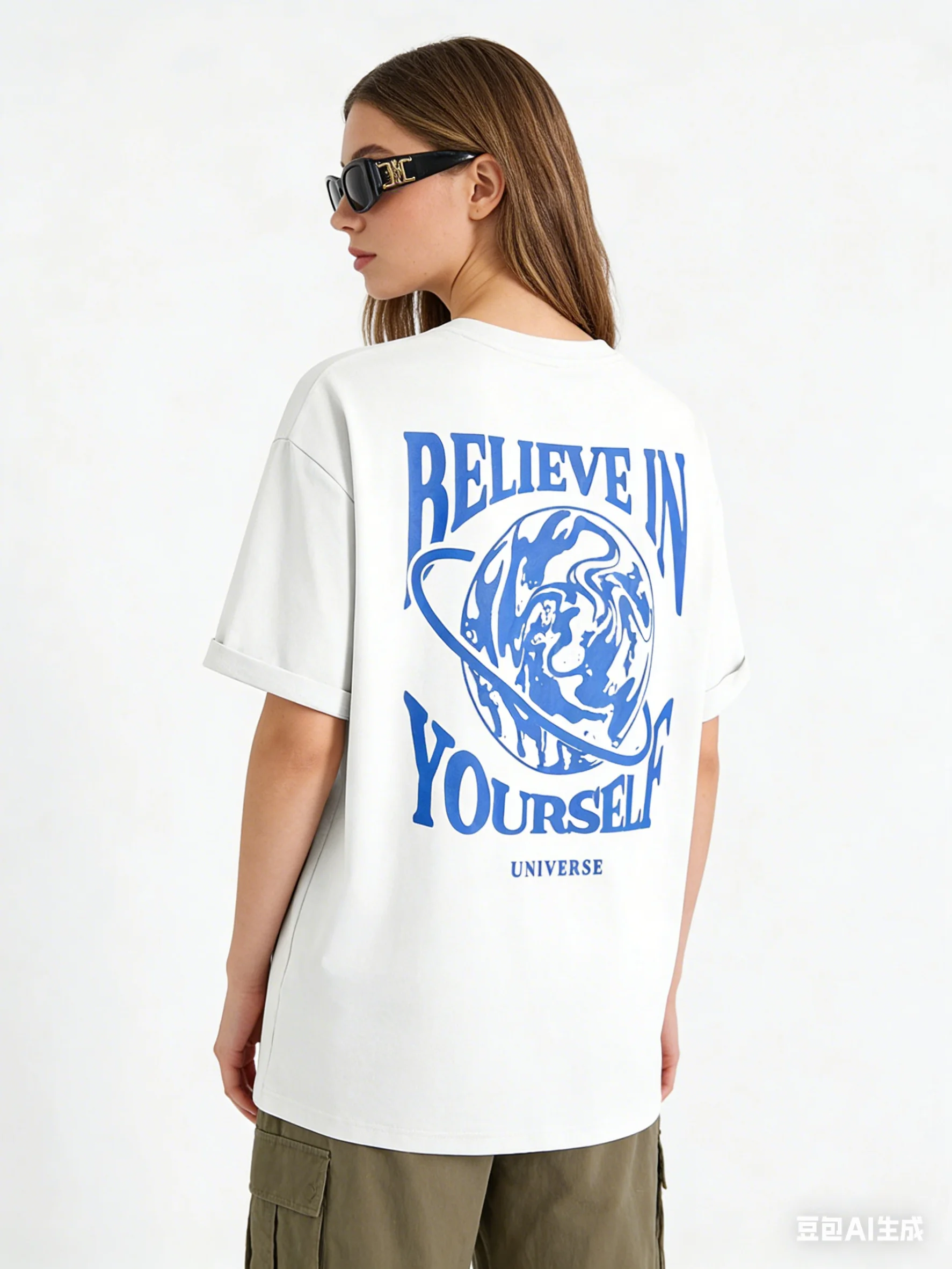 Believe In Yourself Printing Women T-Shirts Summer Casual Cotton Tee Shirts Street Fashion Short Sleeve Loose O-Neck Clothes