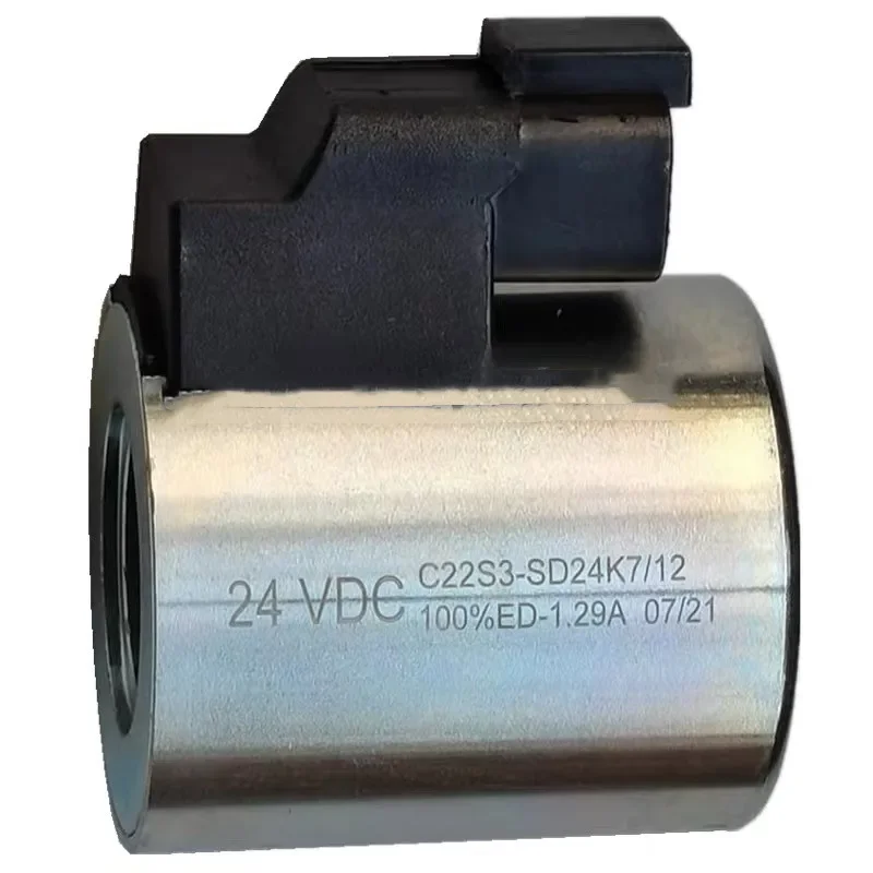 

Farm Machinery 12V 24V DC Hydraulic Pump Winding C22S3-SD24K7/12 C22S3-D24K7/10 Solenoid Valve Coil for Truck Drag Hoist Loader