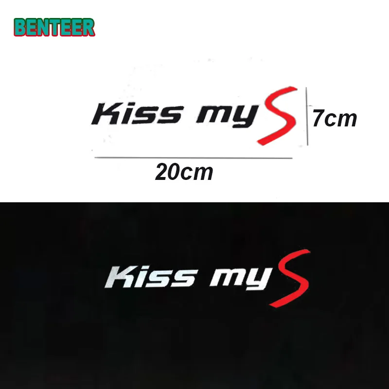 1PC Kiss myS LOGO car windshield sticker For MINI COOPER CLUBMAN COUNTRYMAN PEACEMAN R55 R56 R57 R58 R59 R60 F56 F54 F55 F60