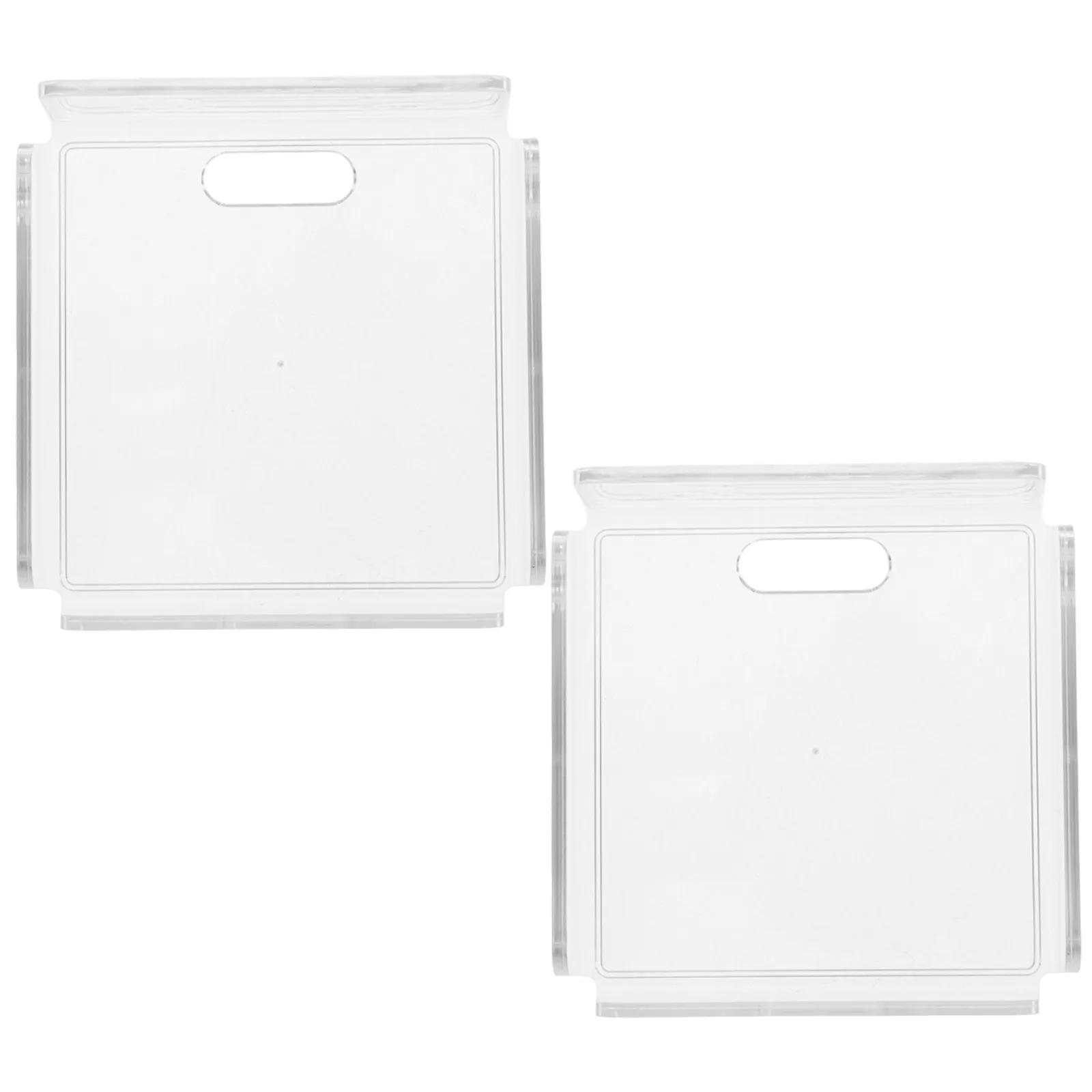 2 Pcs Nail-free Camera Bracket Adhesive Shelf Acrylic Small Floating Shelves for Wall Display Ledges Transparent