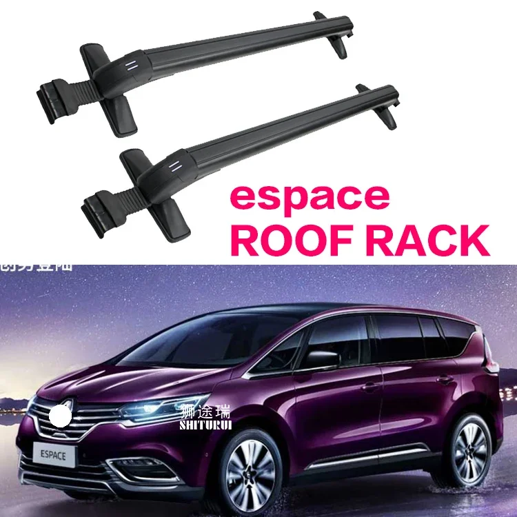 

Car Luggage Rack Crossbar Roof Rack FOR RENAULT espace 2015+ 5 DOOR MVP LOAD 150KG BAR LED