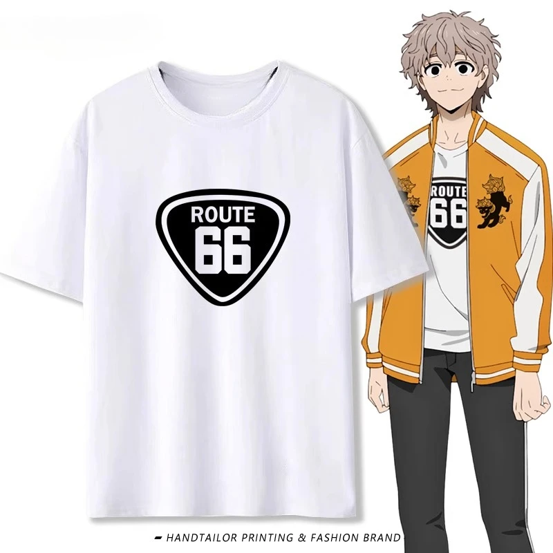 

Japanese anime T-shirts WIND BREAKER printed pattern short-sleeved pure cotton men's and women's fashionable tops