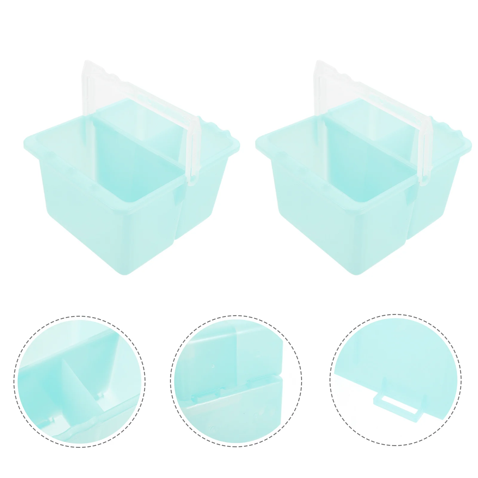 2 Peças de Limpador de Pincéis de Plástico, Baldes Multifuncionais para Lavagem de Pincéis de Artista, Ferramentas de Pintura, Materiais de Arte