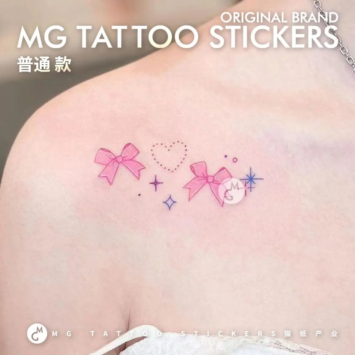 

Sexy Bowknot Temporary Tattoo Art Arm Lasting Fake Tattoo for Woman Cute Cartoon Heart Sticker Waterproof Tatuajes Temporales