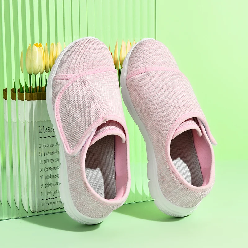 Chaussures Orthopédiques à Pieds Larges pour Homme et Femme, Souliers de Marche Enflés, Décontractés, Éversion du Pouce, Ajustables, Douces, Confortables, Diabétique, Grande Taille