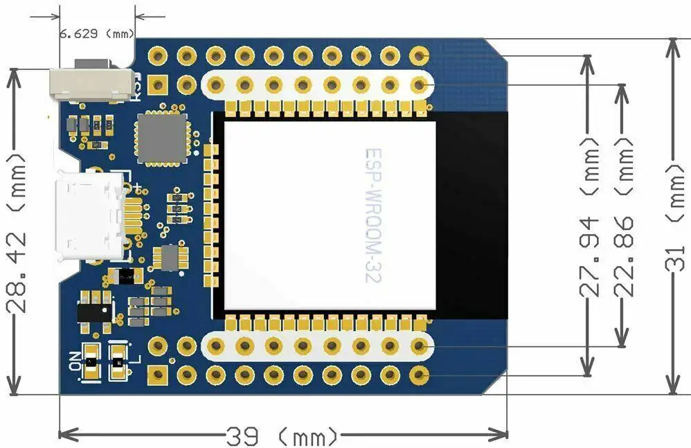 Carte de développement technique WiFi pour Internet des objets, D1, MINI, ESP32, BT, CP2102, CH9import F, série 40 broches, USB, Micro Type-C