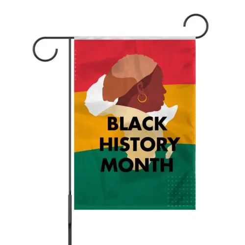 Black History Month Garden Flag Afro African American National Holiday 12