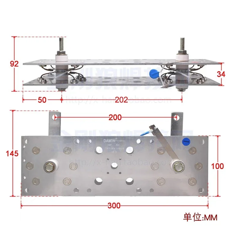 200A 400A Single-phase Gas Shielded Welding Rectifier CO2 Gas Shielded Welding Aluminum Sheet