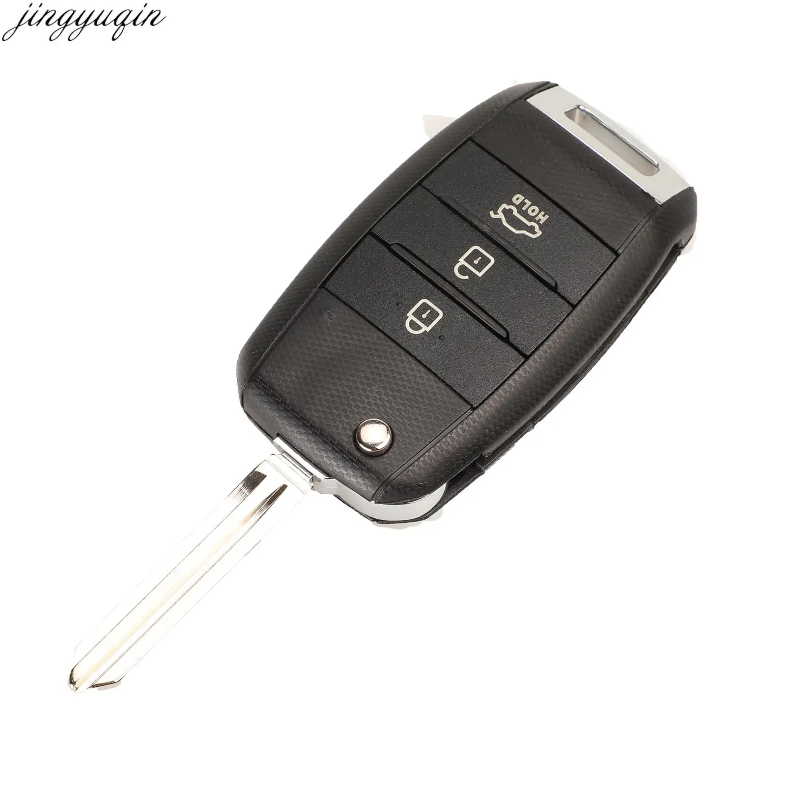 Jingyuqin 3 Button Flip Remote Car Key Alarm 433mhz 4D70 ID46 Chip For Kia Cerato K3 2013 2014 2015 2016 2017 2018 2019