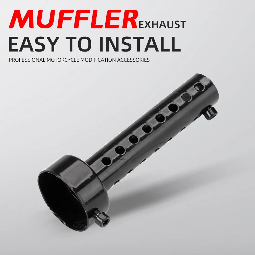 35mm/42mm/45mm/48mm/60mm Universal Motorcycle Stainless Steel Extended Muffler