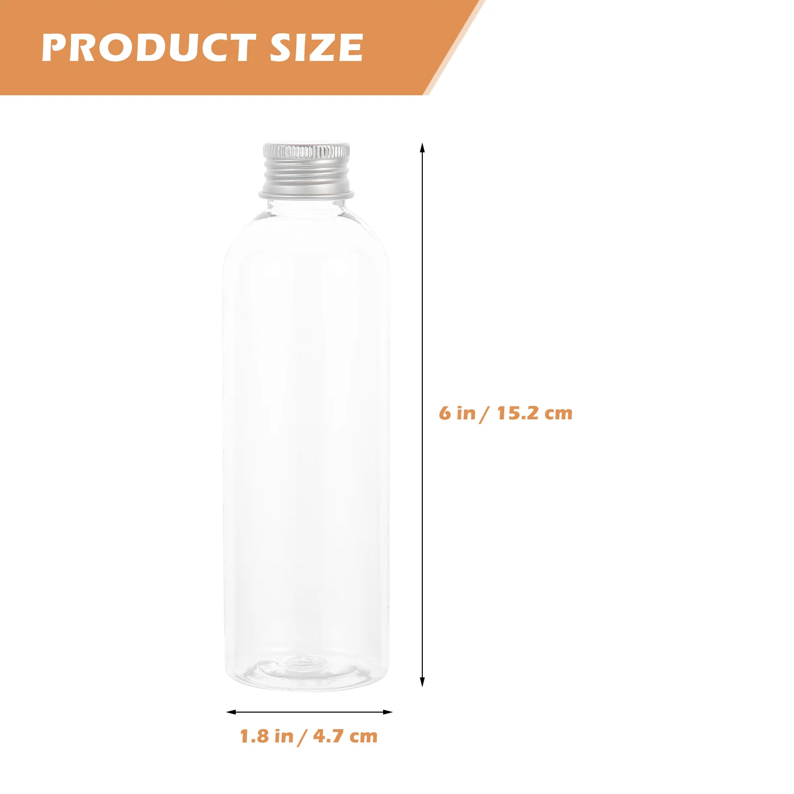 10 Pcs Bottle Drink Multi-function Plastic Container Portable Clear Bottles Transparent