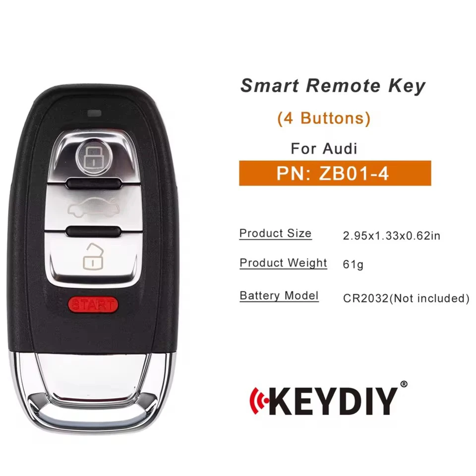1 Piece KEYDIY ZB01 Smart Universal Remote Key KD 4 Buttons for Audi Type or KD900/KD-X2/KD MINI Key Programmer view 5
