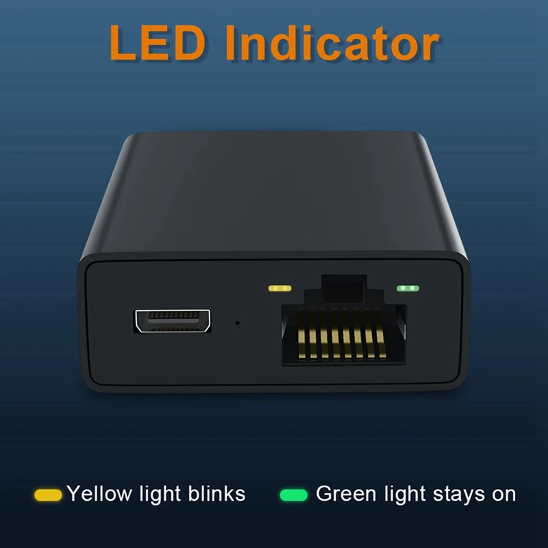 Adaptateur Ethernet Micro-USB vers 100m, carte réseau pour routeur de commutateur Ethernet 4K Fire TV Stick, 5 pièces