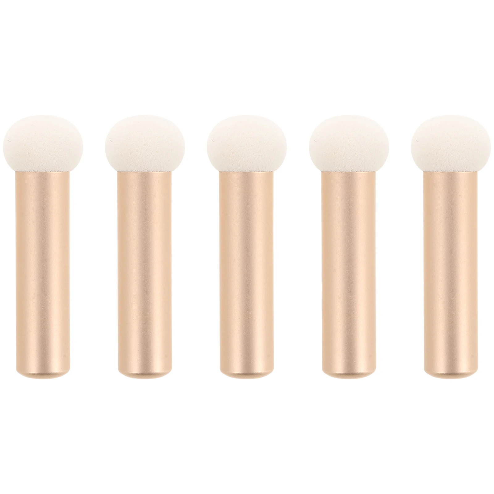 Brosse anti-cernes, 5 pièces, poignée haute densité respectueuse de la peau, pour fond de teint, crème, poudre, Contour du nez, outil de maquillage pour les yeux, Portable