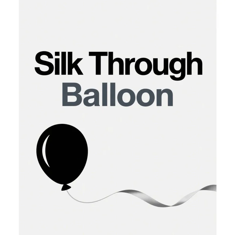 

Шелковый сквозной воздушный шар, сценический фокус, магия, магия, мага, иллюзия, трюк, реквизит, аксессуар