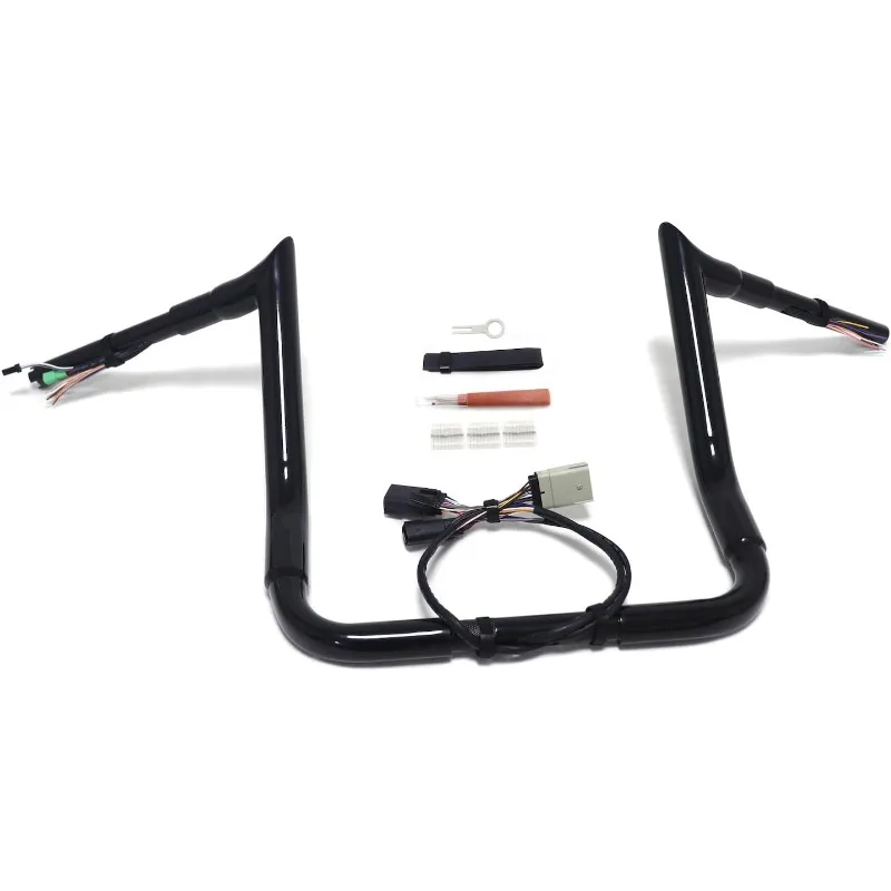 

Motorcycle Pre-wired 16"" Rise Ape Hanger Handlebar
