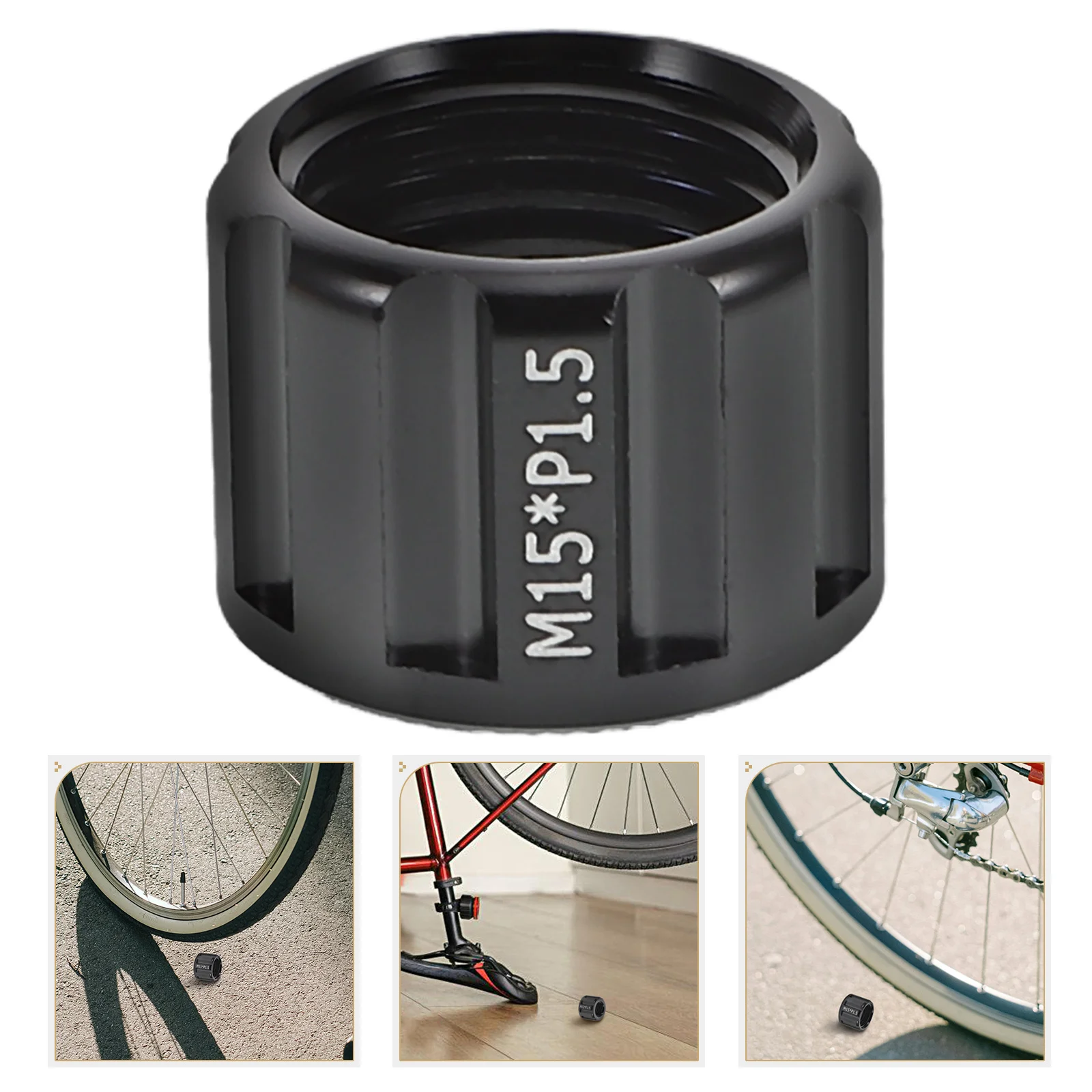 

1pcs Thru Axle Cap Aluminum Alloy Bicycle Replacement Parts Easy Installation Rear Fork Axle Nut For Mountain Bike Electric