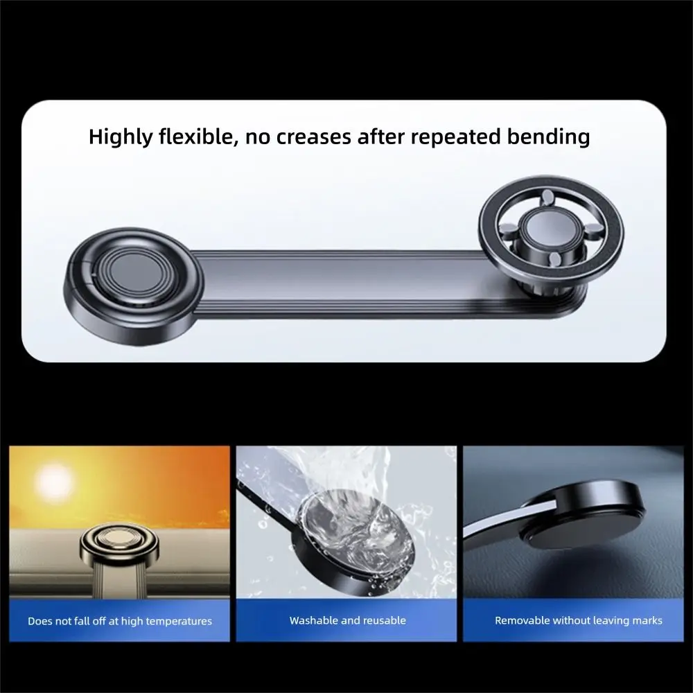 

Новый 360° ° Поворотный магнитный автомобильный держатель для телефона, регулируемый рычаг, сильный магнит, автомобильное крепление, автомобильный кронштейн для