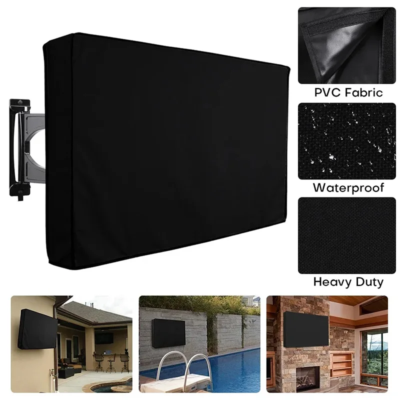 Outdoor-TV-Abdeckung, 32 Zoll, 36 Zoll, 43 Zoll, 50 Zoll, 55 Zoll, 60 Zoll, 65 Zoll, 75 Zoll, 85 Zoll TV-Bildschirm, wetterfeste Allzweck-Staubschutzhülle für LCD-Fernseher – Detail 14