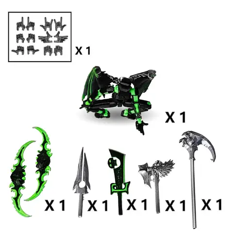 13 3D प्रिंटेड एक्शन फिगर कई एक्सेसरीज़ के साथ एक्शन फिगर खिलौने एक्शन फिगर डमी डेस्क सजावट उपहार उसके लिए 6 best sales ट्रांसफार्मर कंबाइनर - №5