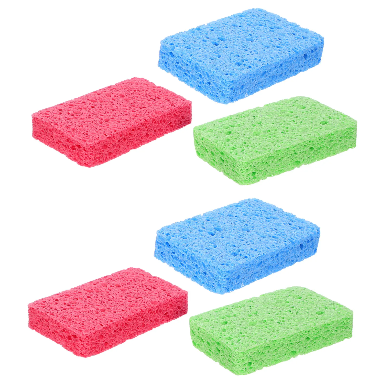 6Pcs Multipurpose Painting Texture Sponge for Wall Texture Repair Drywall Mud Knockdown Patch Decorative and Pottery Wheel