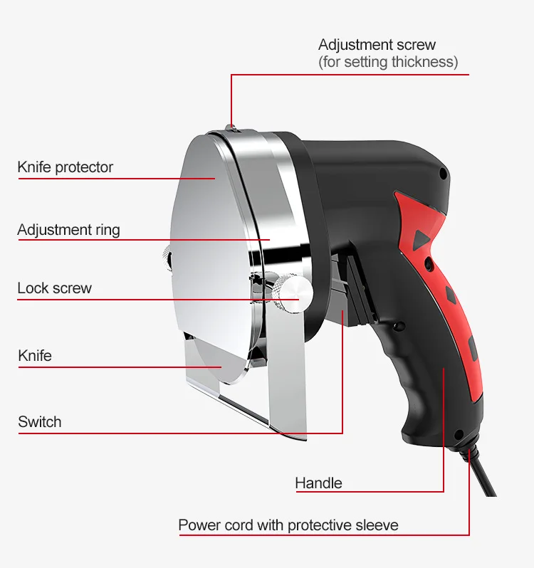 Ks100e Disco Para Cortar carne Shawarma maszyna do cięcia mięsa elektryczna krajalnica do Kebab Shwarma
