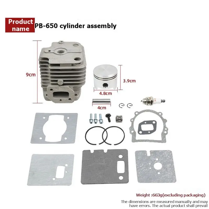 A13E-Cylinder Piston Kit For Pb-650 Pb-770 Backpack Blower 002984 Replacement Engine Kit