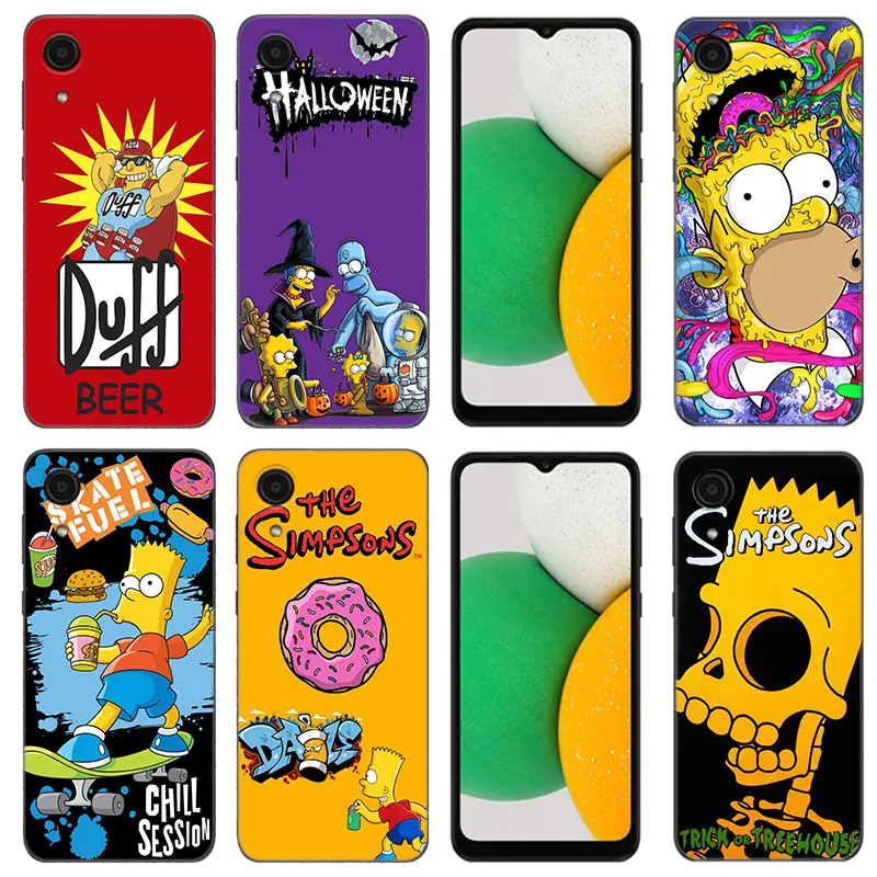 

Cartoon Homers-S-Simpsons Phone Case For Samsung A01 Core A04E A04S A05S M04 4G A02 A03 A10 M40 S A06 A10E M10 M11 M12 M22 M42