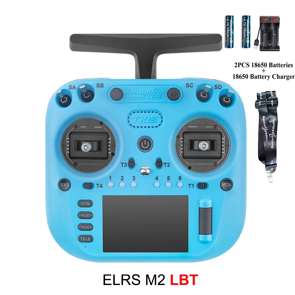 Radiomaster TX15 16ch 3.5inch IPS Touchscreen V5.0 Hall Gimbals Radio Controller ELRS FCC/LBT Built-in Gyro Microphone