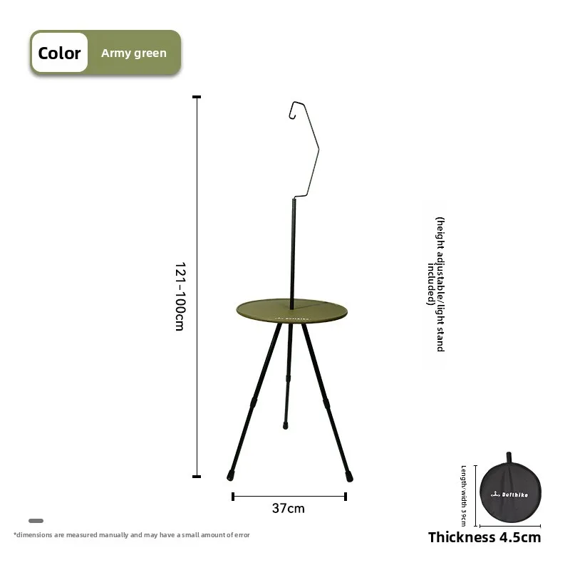 

Outdoor Small Round Table Travel Atmosphere Table Self Driving Camping Portable Folding Table Aluminum Alloy Lightweight Lifting