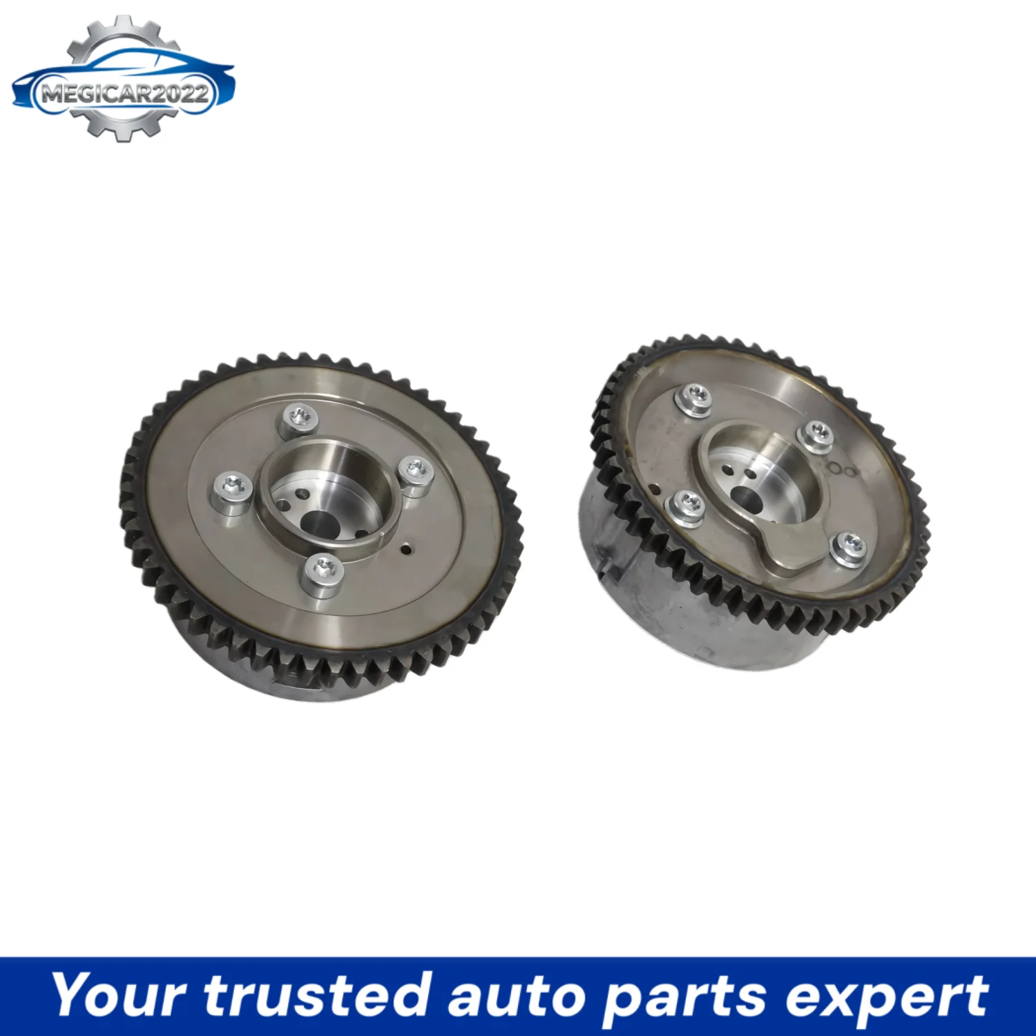 2Pcs Intake Exhaust Camshaft Gear CVVT 24350-25000 24370-2G000 For Hyundai SantaFe Tucson For Kia Forte Optima