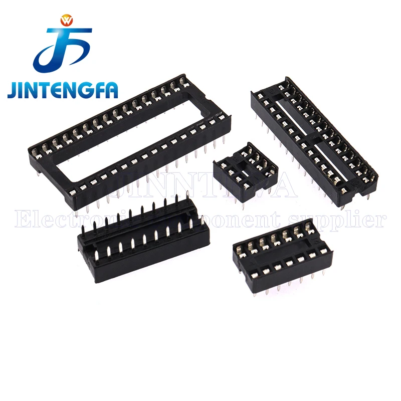 DIP 6P 8Pin 14Pin 16Pin 18P 20P 24P 28P 32P 40Pin PLCC32 /44 IC Lock Seat Socket Test IC Sockets Solder Type Connector Chip Base