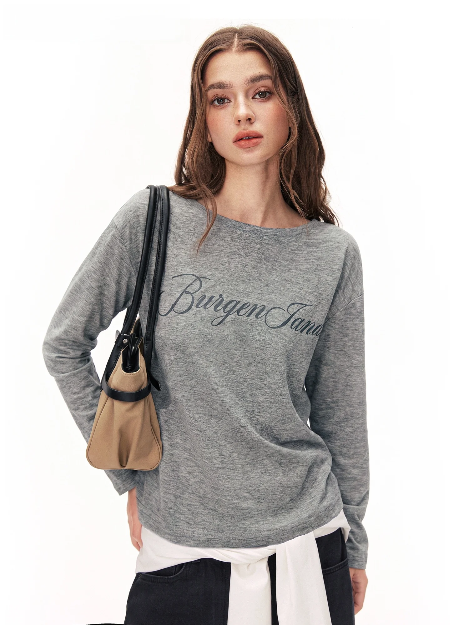 Burgenland Silk Casual Long Sleeve Women's T-shirt Sun Protection Cover up Air Conditioning Shirt Leisure Fashion Summer Autumn