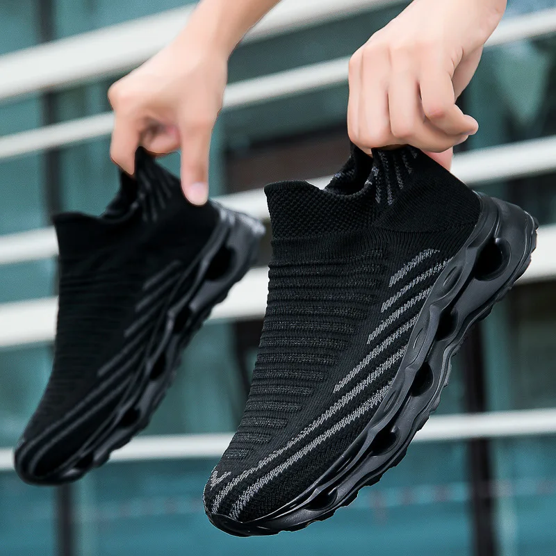 Autumn Running Shoes Women's Shoes Casual Sports Shoes Couple Men's Super Soft Shoes Men's Sock Shoes Breathable Mesh Shoes