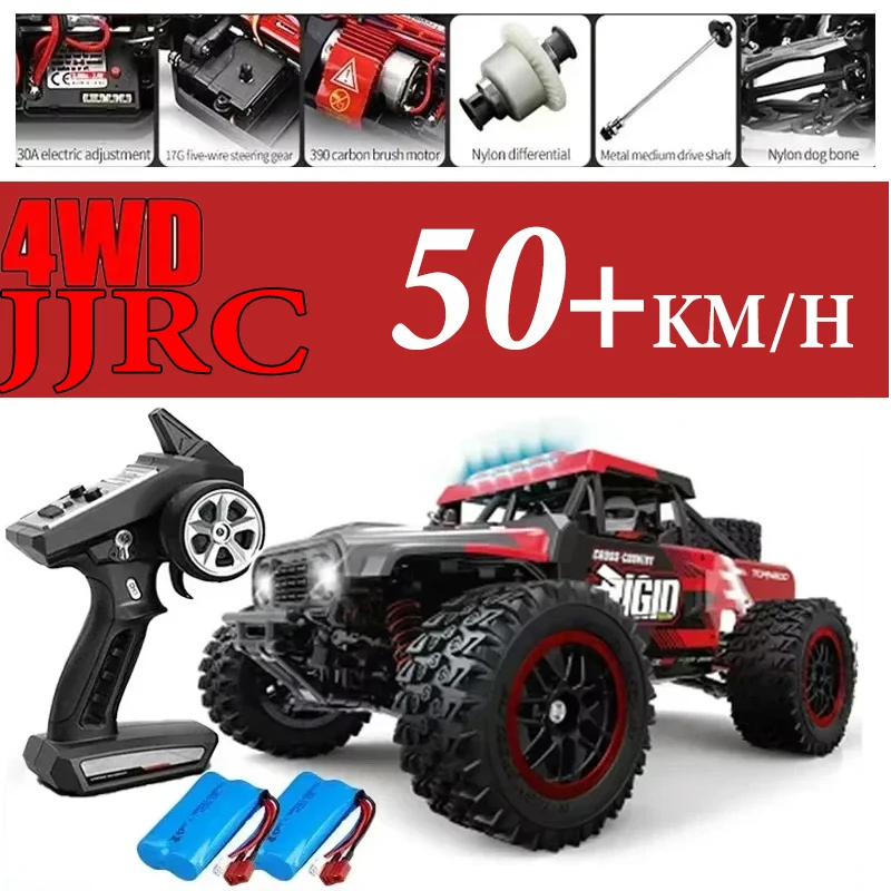

JJRC 8805 Матовый высокоскоростной 50 км/ч 4X4 Внедорожный 2,4G 4WD Гоночный монстр Автомобиль с дистанционным управлением Масштаб 1:16 Игрушка для мальчиков в подарок