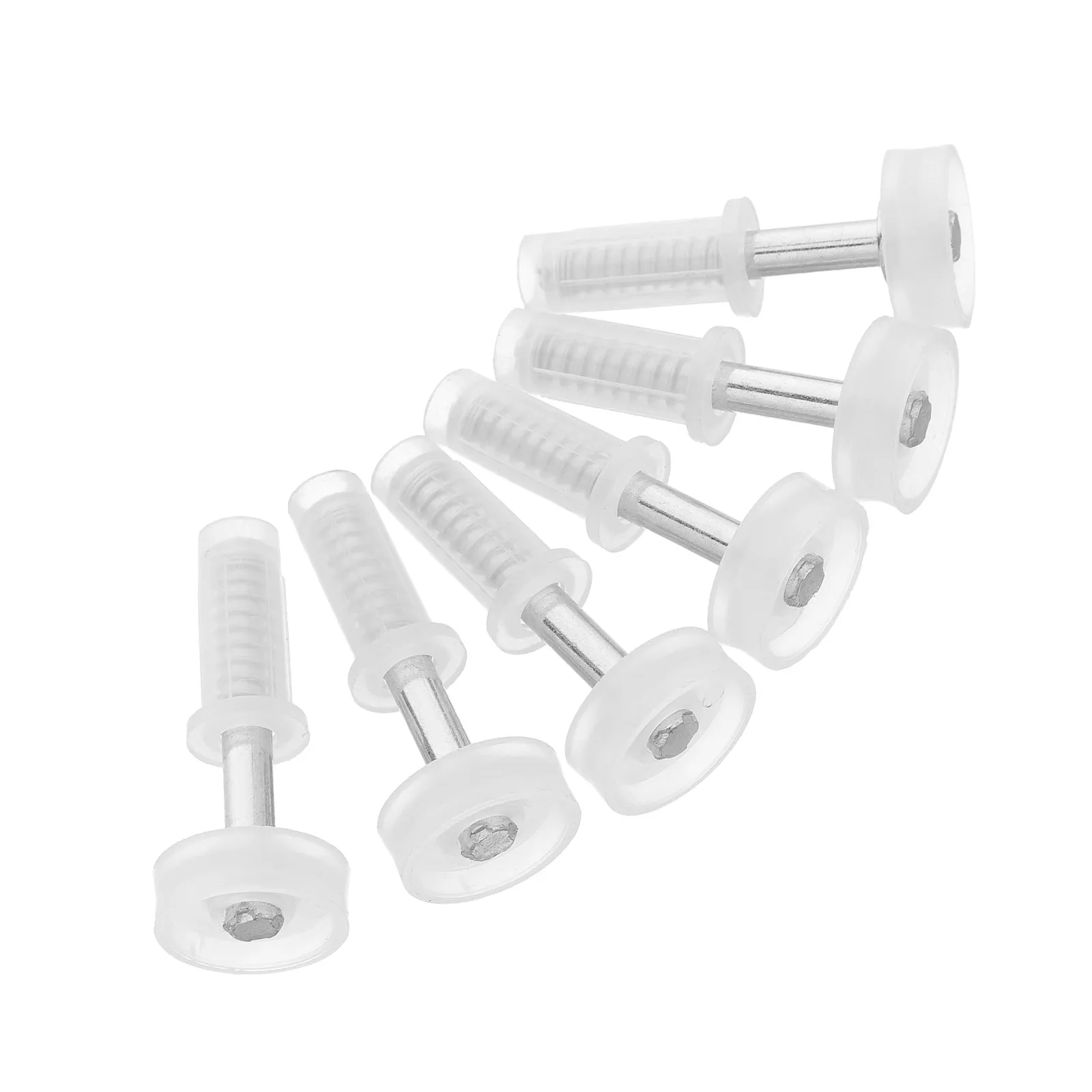 6Pcs Bi-Fold Door Top Roller Hardware Kit Adjustable Spring-Loaded Guide Pin for Closet Pantry Wardrobe Folding Doors Smooth