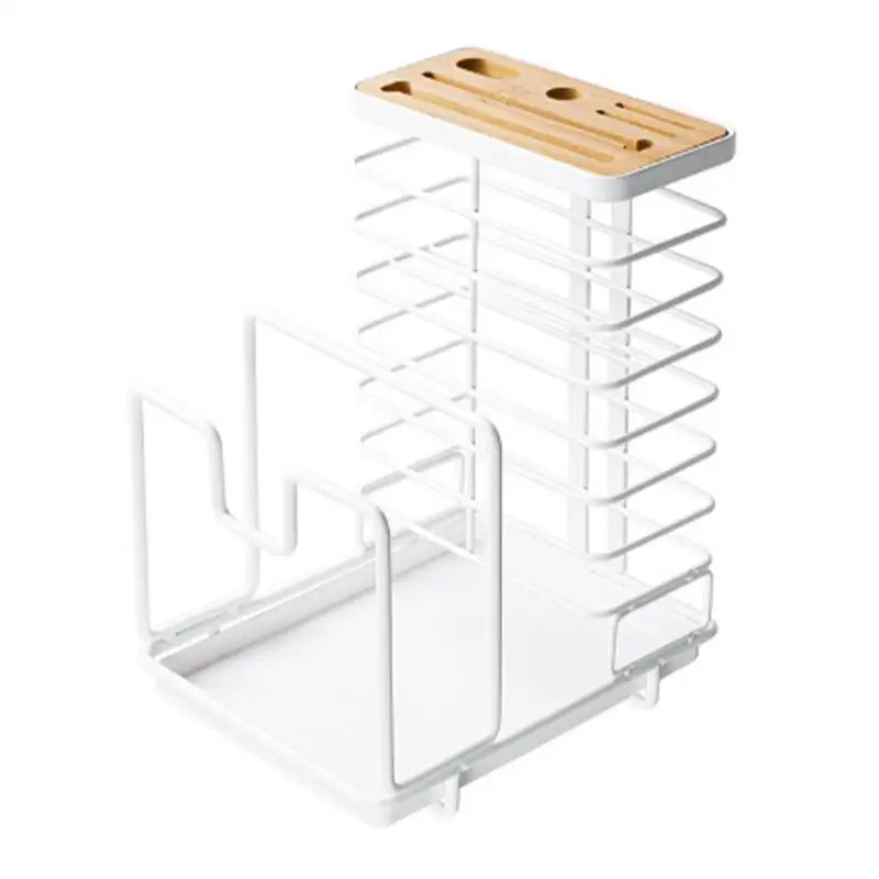 

Multifunctional Knife Holder Stand For Knives Kitchen Cutting Board Metal Stands For Cutlery Utensil Inserted Block Storage Tank